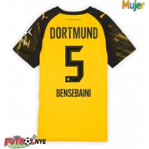 Camiseta Borussia Dortmund Ramy Bensebaini #5 Primera Equipación para mujer 2025-26 manga corta